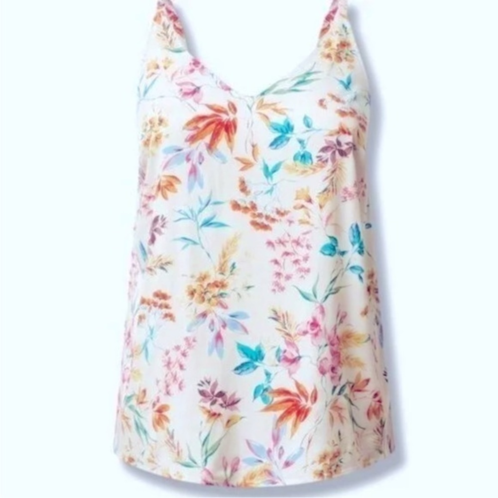 Torrid‎ stretch challis Carrie floral cami tank top 5X